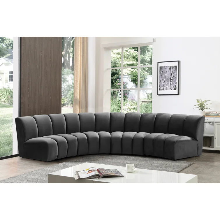 Infinity Modular Velvet Sofa