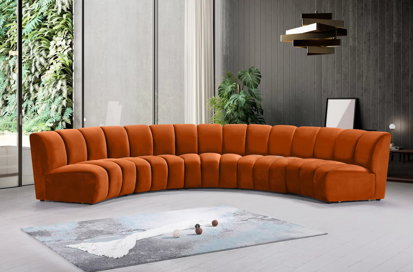 Infinity Modular Velvet Sofa