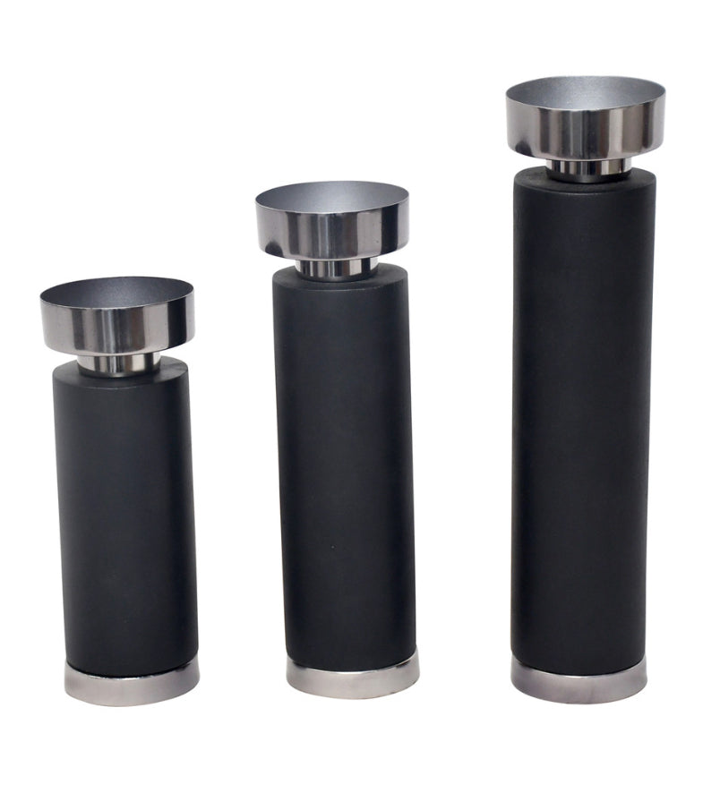 Wood Elliott Black Candle Holders