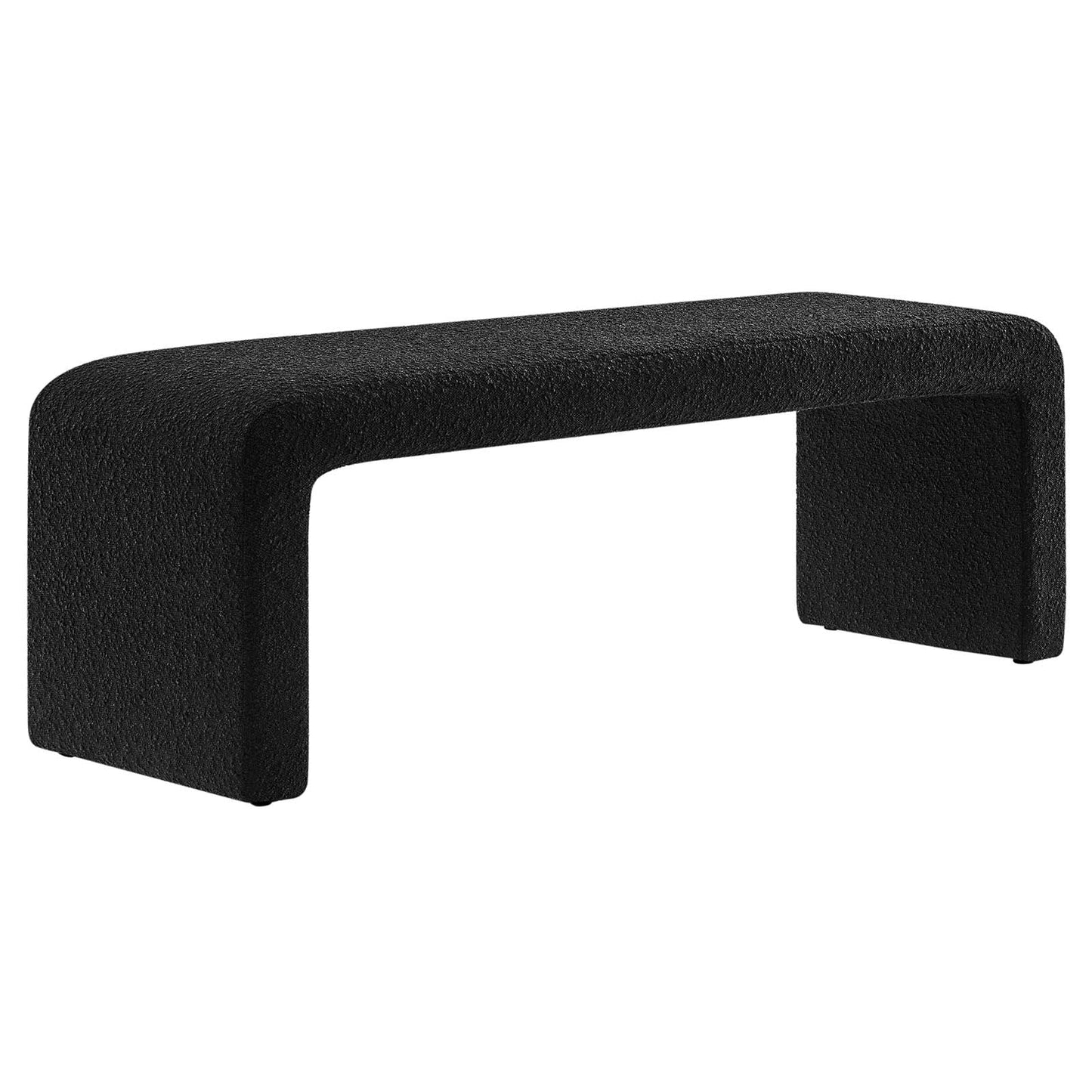 The Sinda Boucle Fabric Bench 2 Colors Available