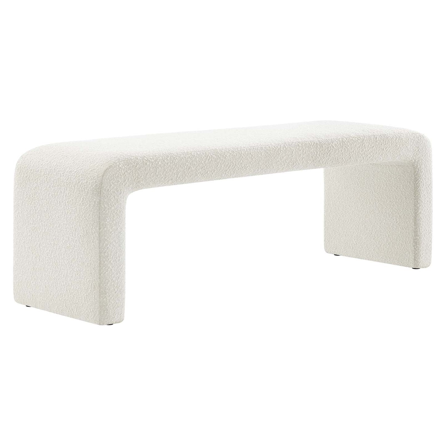 The Sinda Boucle Fabric Bench 2 Colors Available