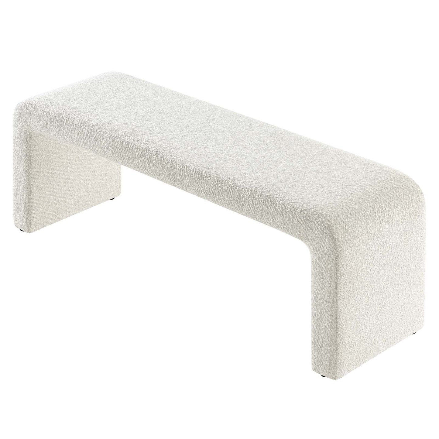 The Sinda Boucle Fabric Bench 2 Colors Available