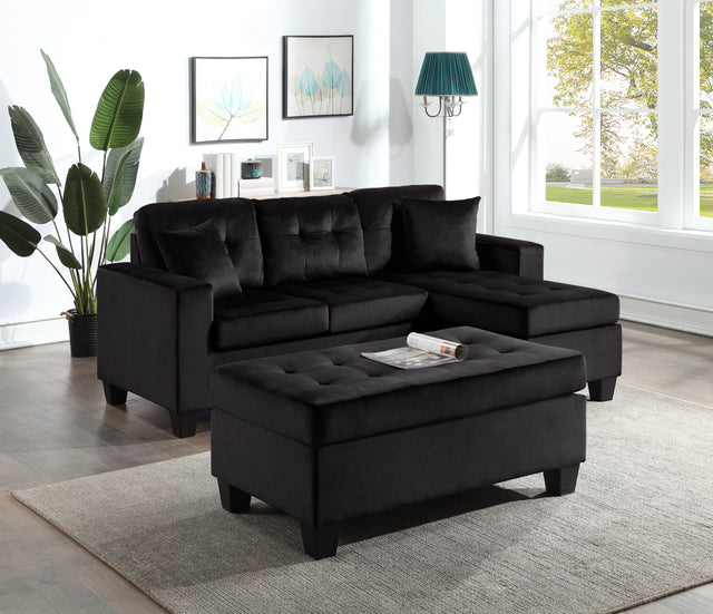 Nelly Reversible Sectional and ottoman set UH MODERATE COLL. SALE