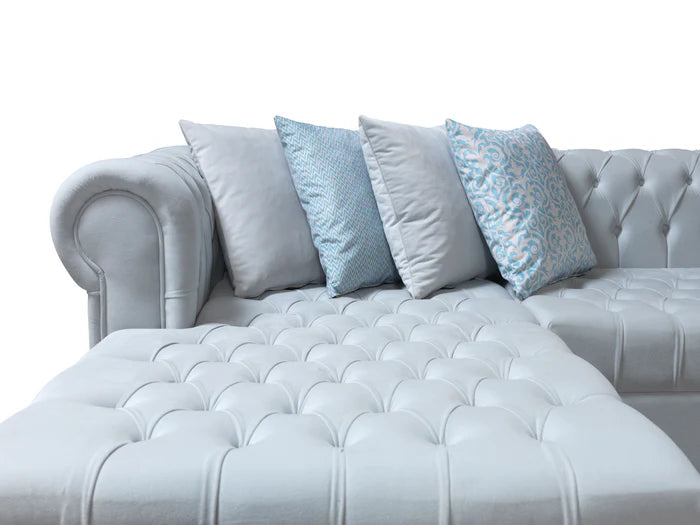 Luisa Velvet Double Chaise Sectional UH Moderate Coll. SALE
