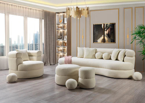 Mira Boucle Chaise Lounge
