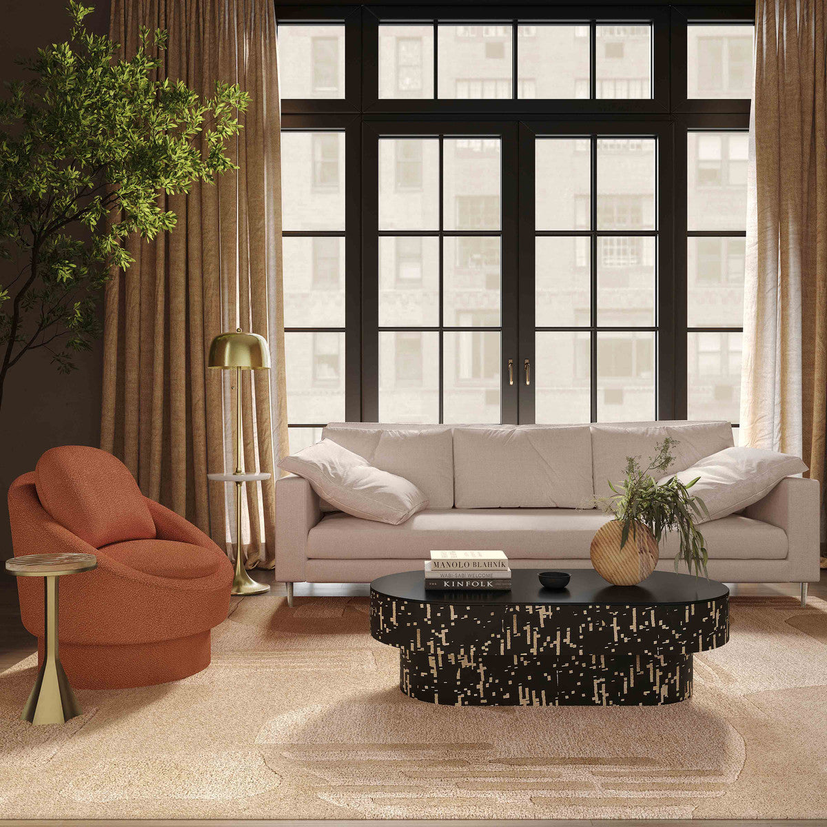 Saylon Boucle Lounge Chair 2 Colors Available