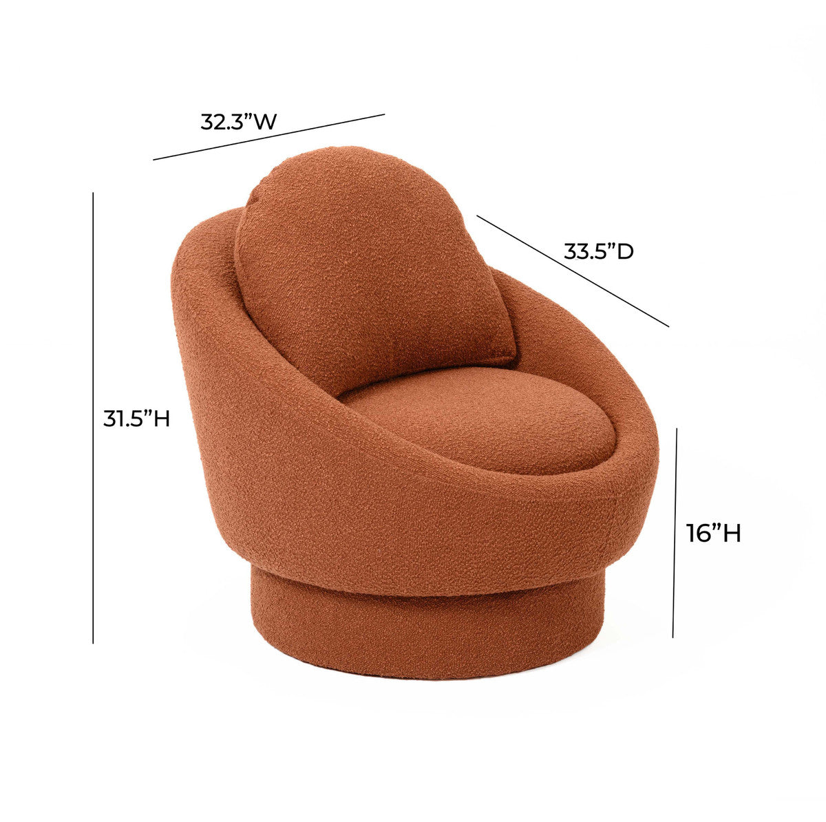 Saylon Boucle Lounge Chair 2 Colors Available