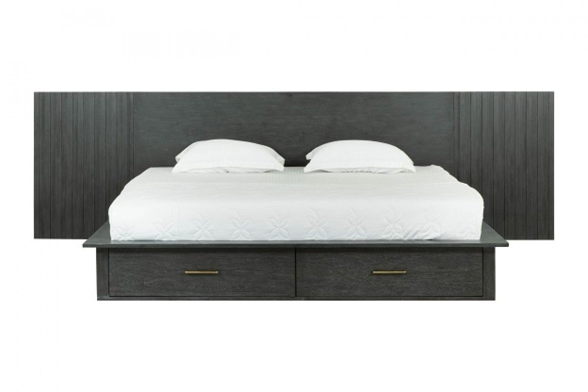 Francine Wall Panel Platform Bed with Storage Drawers