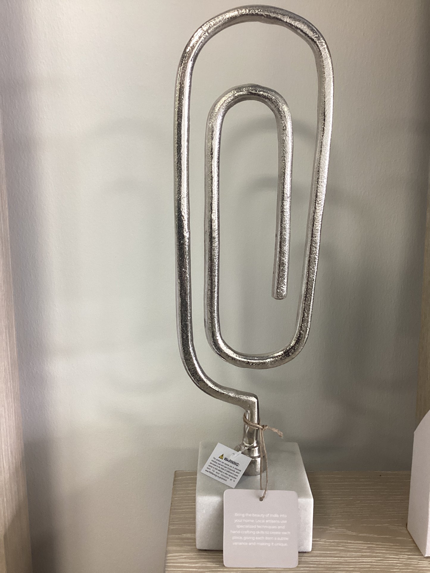 Oversized Paper Clip Decor