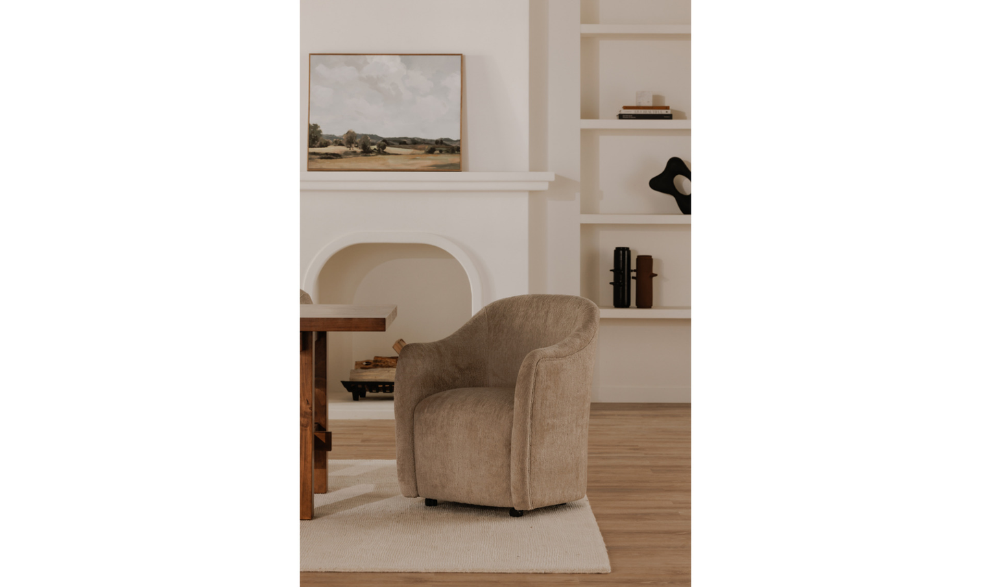 The Draya Rolling Dining Chair