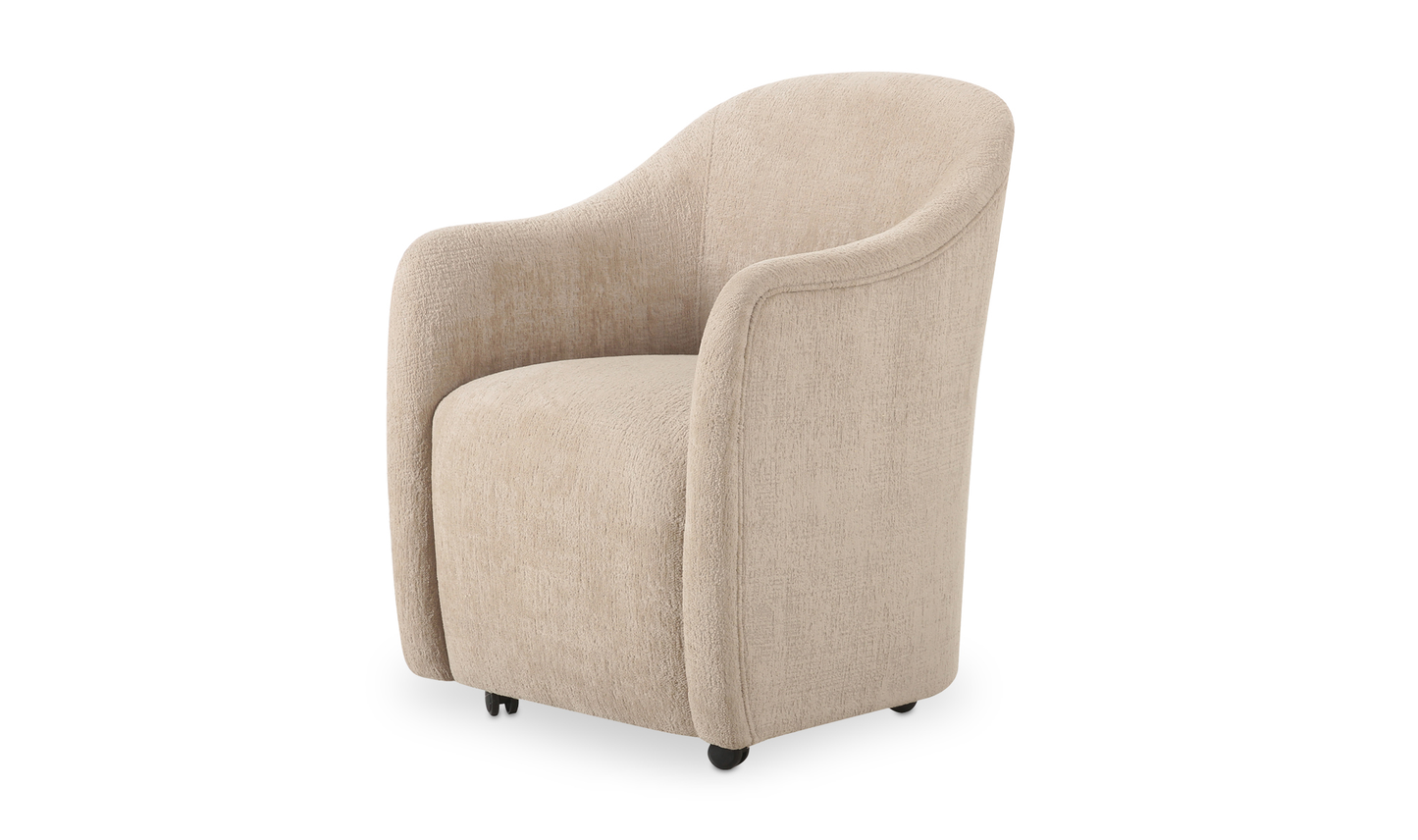 The Draya Rolling Dining Chair