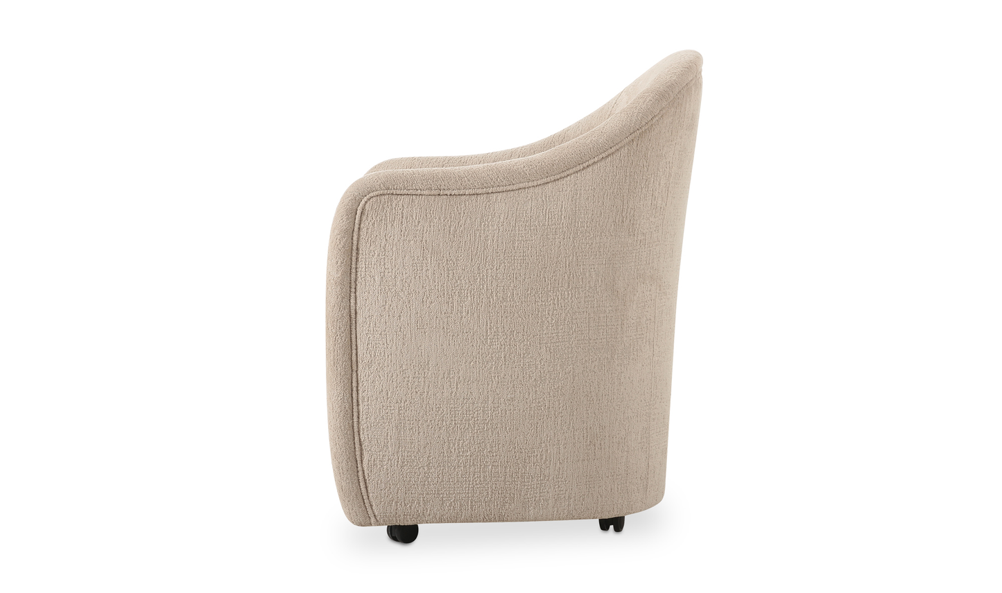 The Draya Rolling Dining Chair