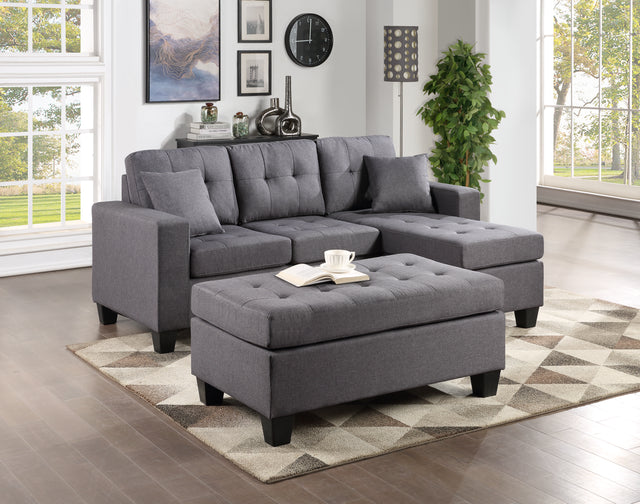 Nelly Reversible Sectional and ottoman set UH MODERATE COLL. SALE