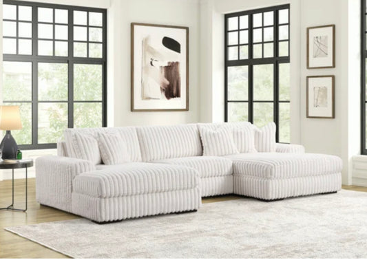 XL Simon Corduroy Sectional 3 piece Uh Moderate SALE