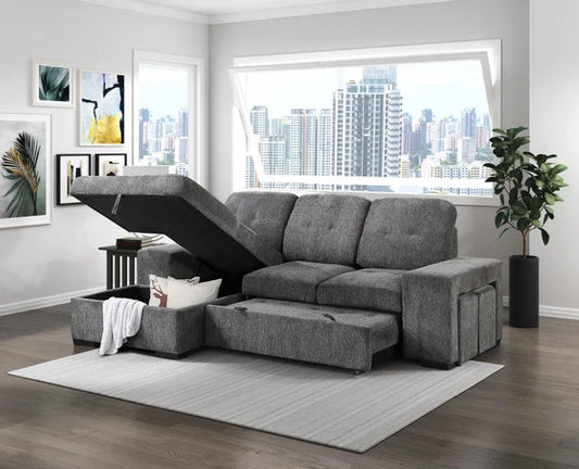 Sandra sectional with pull out bed UH Moderate