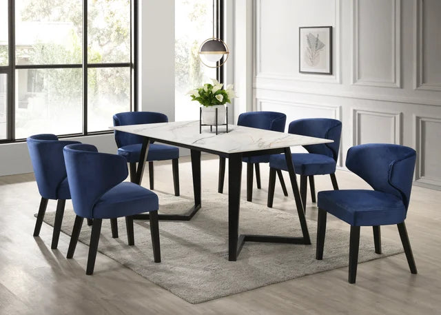 Haley Dining table and 6 chairs set UH Moderate SALE